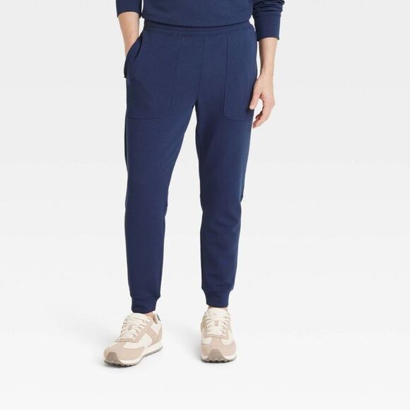 All in Motion -  Men's Heavyweight Waffle Knit Jogger Navy - Picture 1 of 3